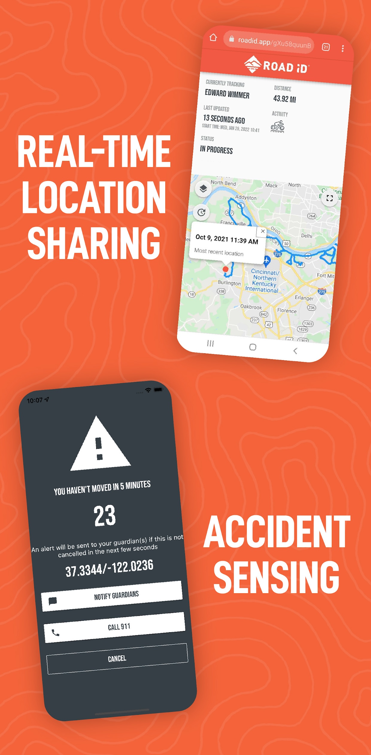 Automatic alert countdown screen